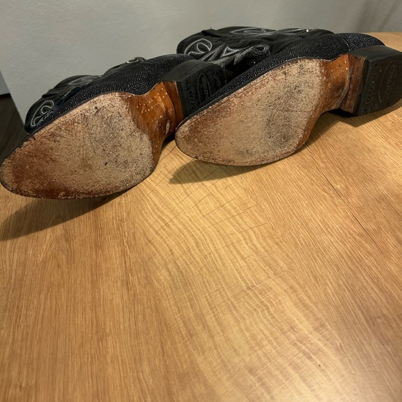 Men’s leather/stingray boots - Picture 6 of 6
